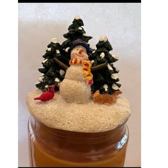 Vintage Snowman Candle Covers Yankee Style Jars Lot of 6 Holiday Gifts Teachers - Picture 2 of 8